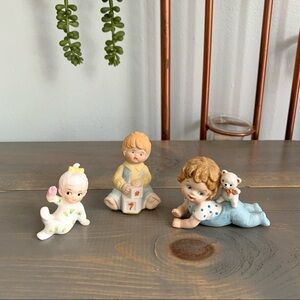 Vintage Small Baby Figurines Lot of 3